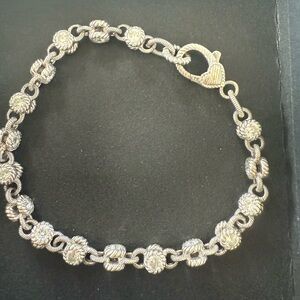 Judith Ripka 925 Silver Diamond Hook and Loop Bracelet NWT Stunning Piece ✨💎